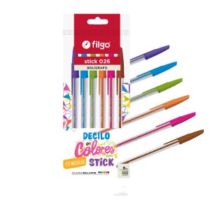 FILGO BOLIGRAFO SURTIDO x 6u